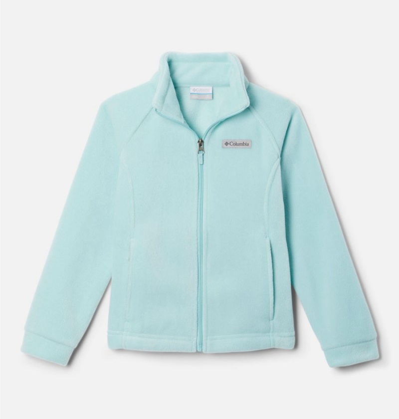 Columbia Benton Springs Fleece Kids\' Jacket Turquoise | MCPRLT-821