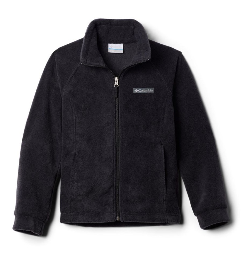 Columbia Benton Springs Fleece Kids' Jacket Black | QIKSNW-340