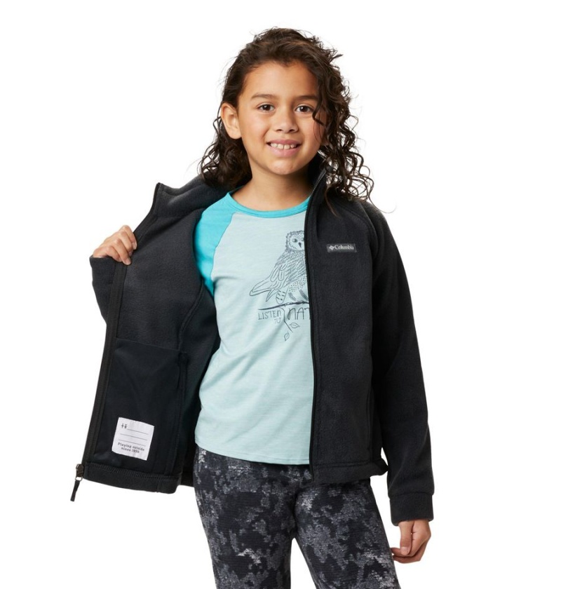 Columbia Benton Springs Fleece Kids' Jacket Black | QIKSNW-340