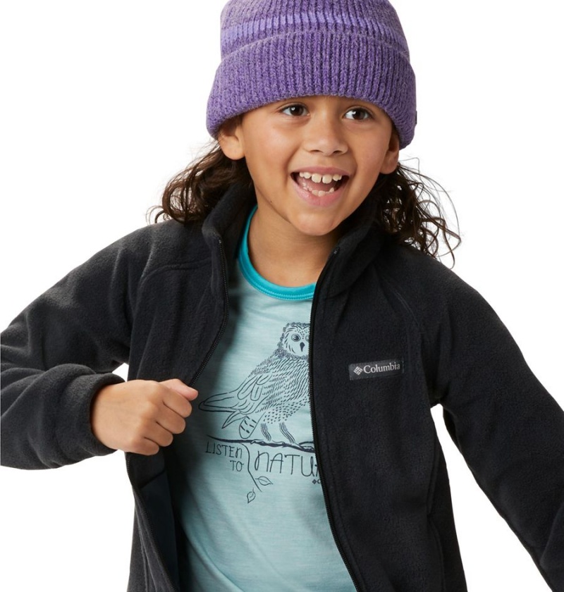 Columbia Benton Springs Fleece Kids' Jacket Black | QIKSNW-340