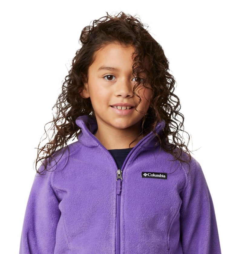 Columbia Benton Springs Fleece Kids' Jacket Purple | JHUVMR-360