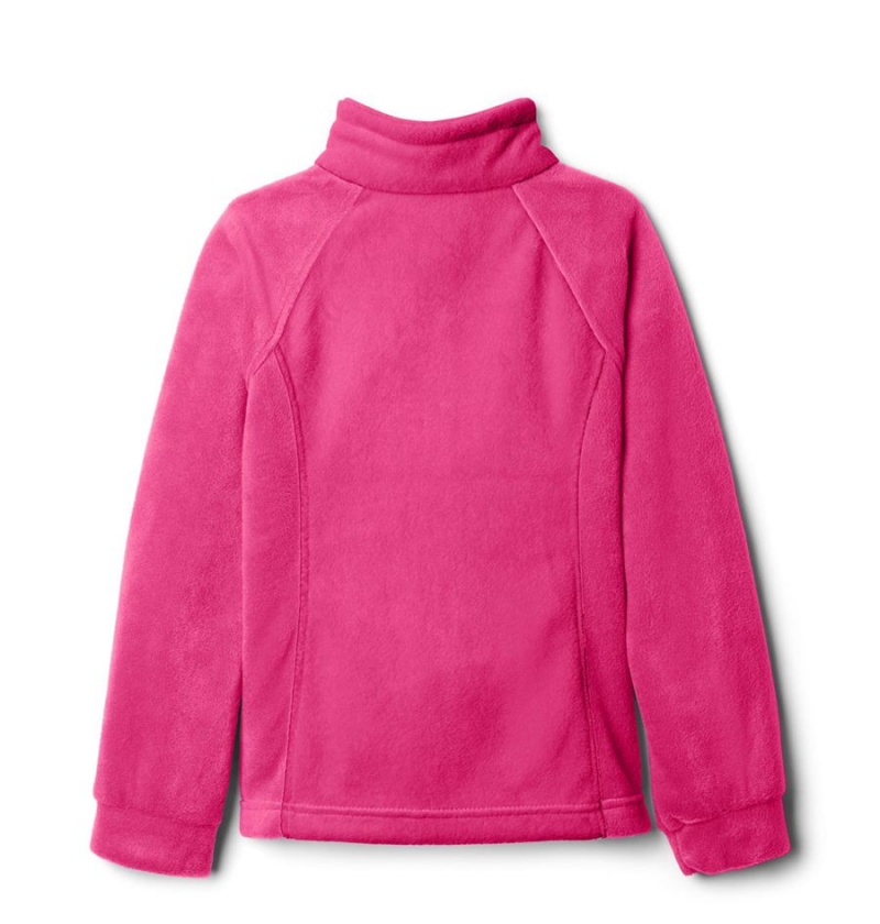 Columbia Benton Springs Fleece Kids' Jacket Pink | PTWSBC-861