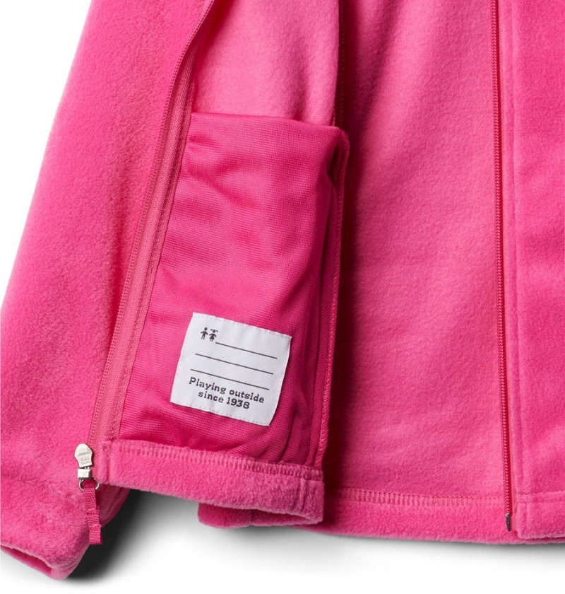 Columbia Benton Springs Fleece Kids' Jacket Pink | PTWSBC-861