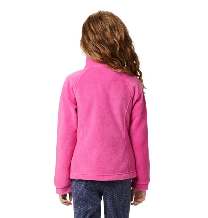 Columbia Benton Springs Fleece Kids' Jacket Pink | PTWSBC-861