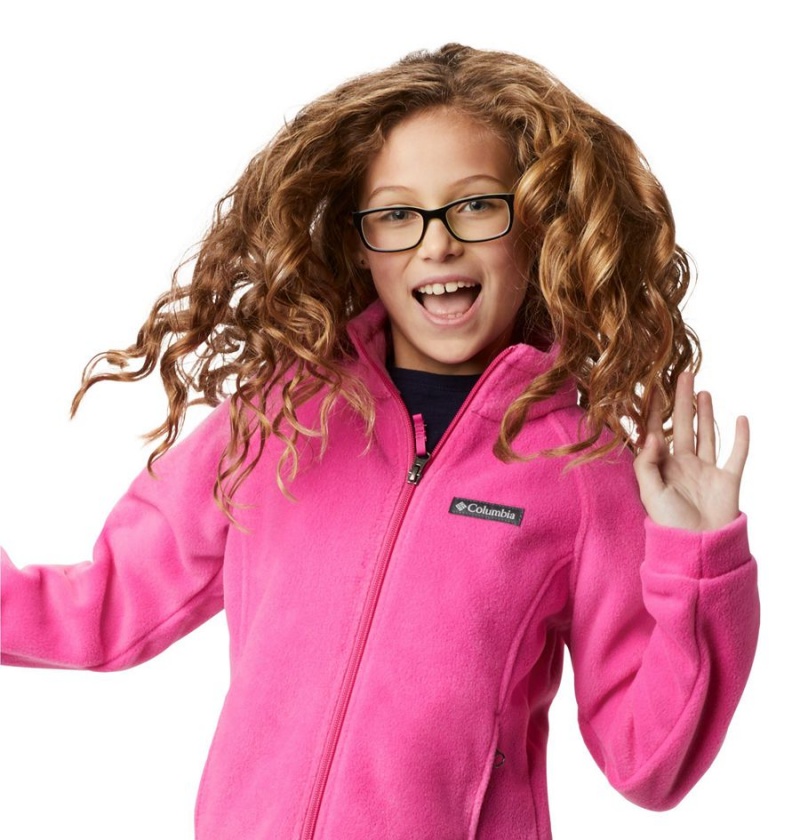 Columbia Benton Springs Fleece Kids' Jacket Pink | PTWSBC-861