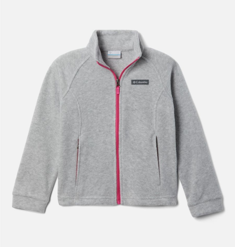 Columbia Benton Springs Fleece Kids\' Jacket Grey | VBPART-095