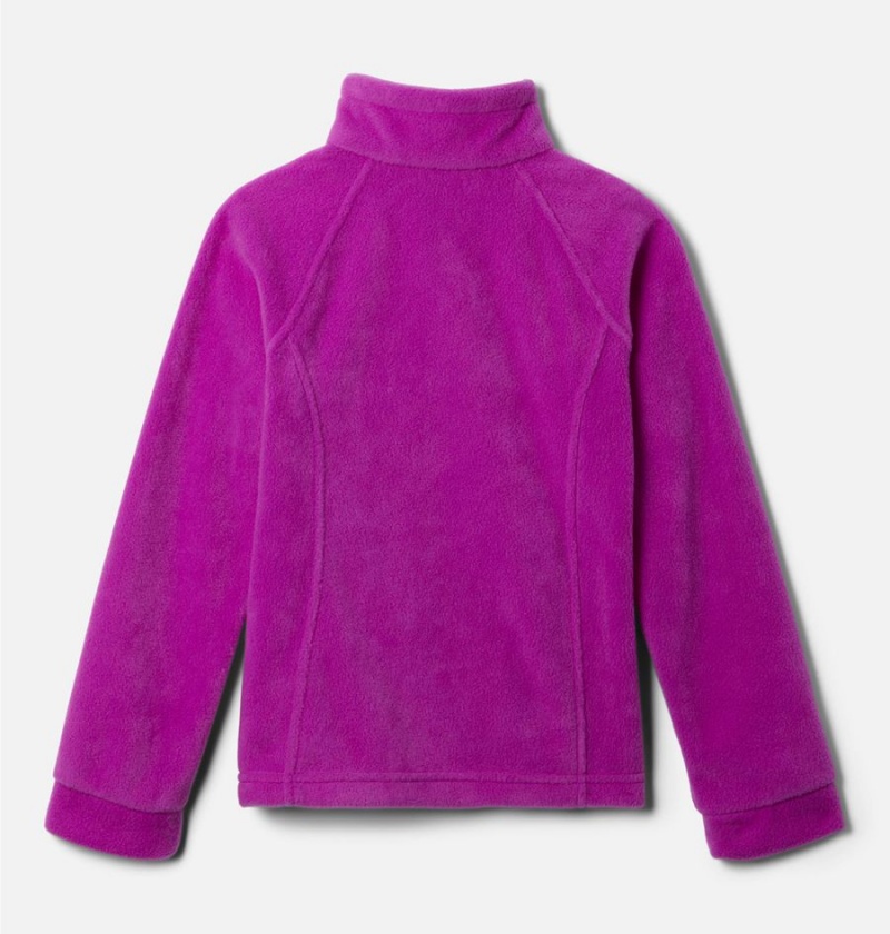 Columbia Benton Springs Fleece Kids' Jacket Purple | DPAWTB-890
