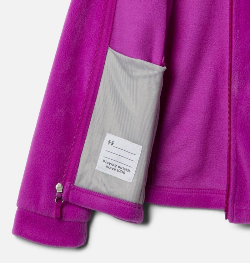 Columbia Benton Springs Fleece Kids' Jacket Purple | DPAWTB-890