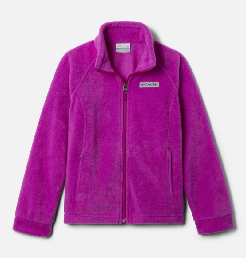 Columbia Benton Springs Fleece Kids\' Jacket Purple | DPAWTB-890