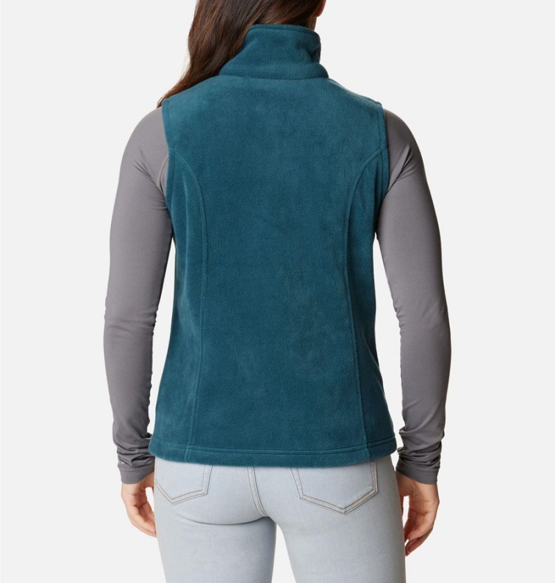 Columbia Benton Springs Fleece Women's Vest Turquoise | ENLHPK-083