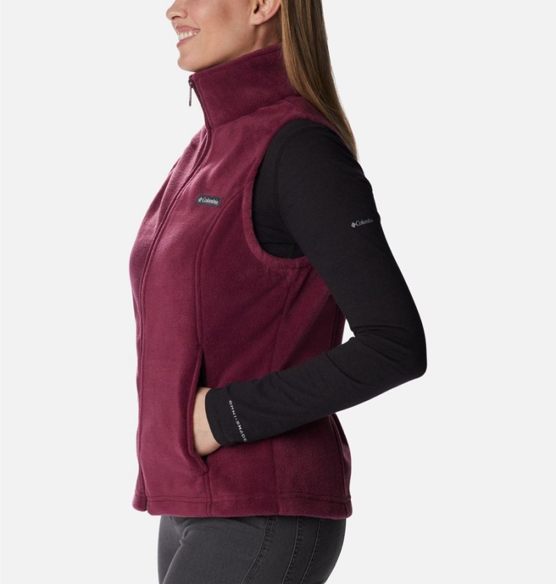Columbia Benton Springs Fleece Women's Vest Red | CJVTGE-721