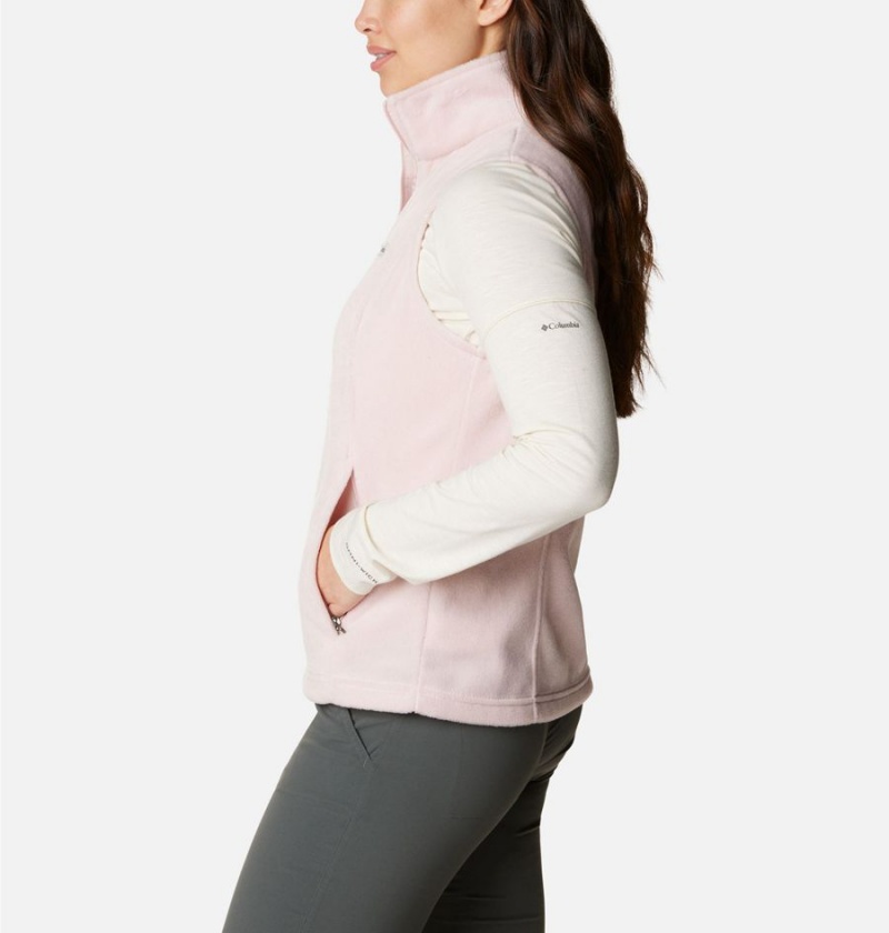 Columbia Benton Springs Fleece Women's Vest Pink | FGMIOP-082