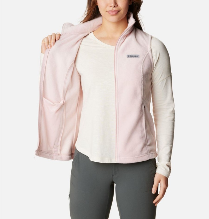 Columbia Benton Springs Fleece Women's Vest Pink | FGMIOP-082