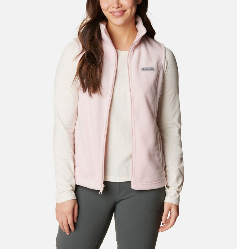 Columbia Benton Springs Fleece Women's Vest Pink | FGMIOP-082