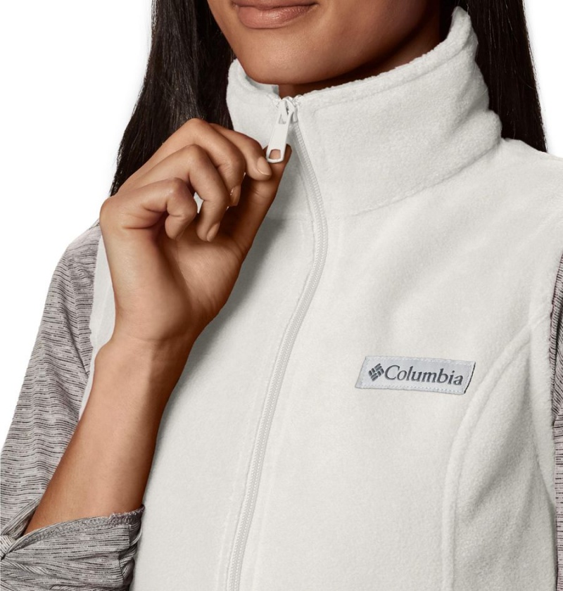Columbia Benton Springs Fleece Women's Vest White | COKNST-056