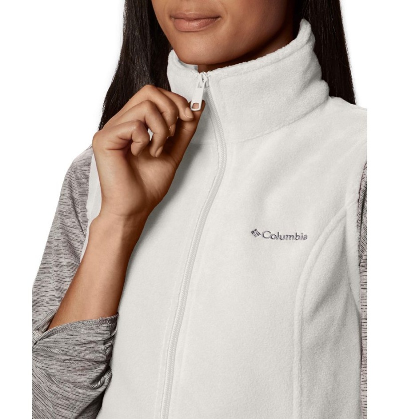 Columbia Benton Springs Fleece Women's Vest White | COKNST-056