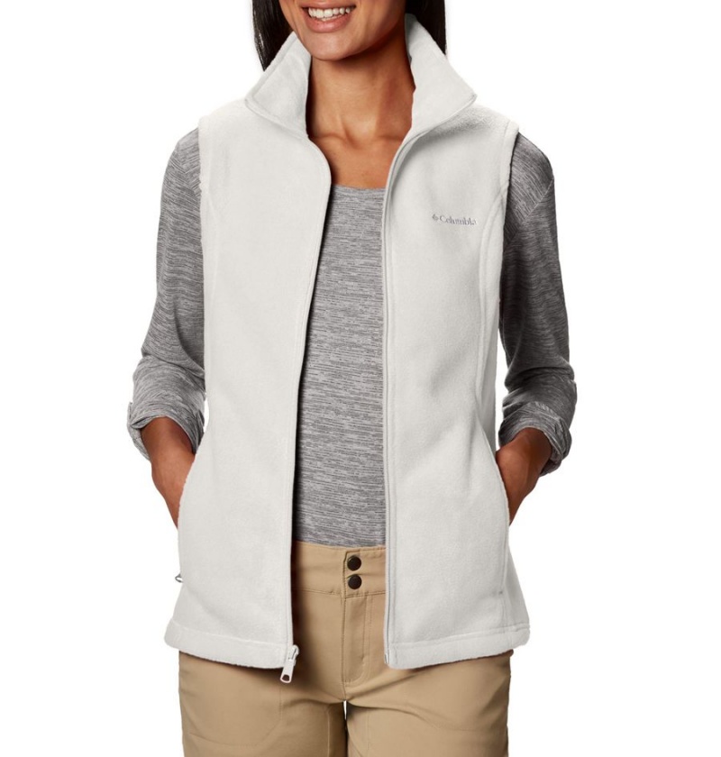 Columbia Benton Springs Fleece Women's Vest White | COKNST-056