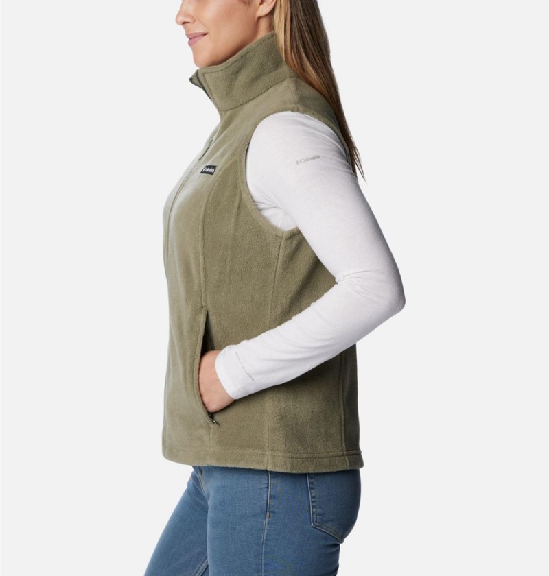 Columbia Benton Springs Fleece Women's Vest Green | SGKUFJ-084