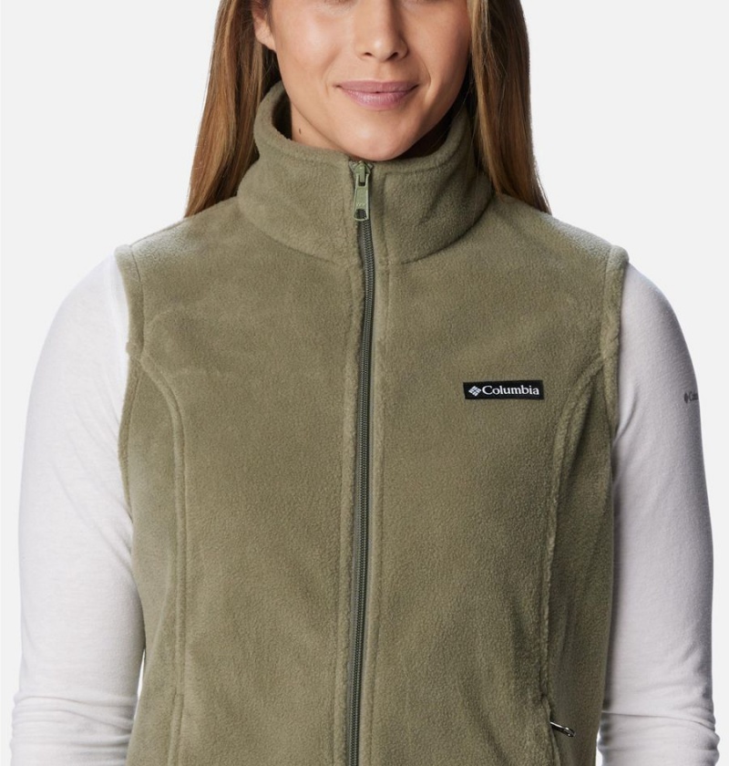 Columbia Benton Springs Fleece Women's Vest Green | SGKUFJ-084