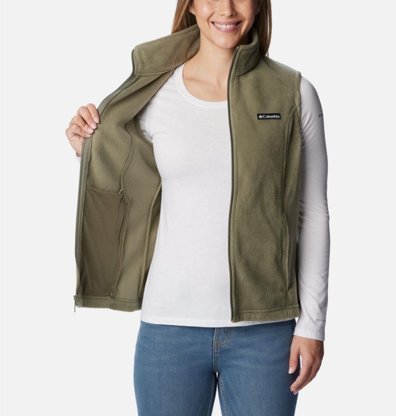Columbia Benton Springs Fleece Women's Vest Green | SGKUFJ-084