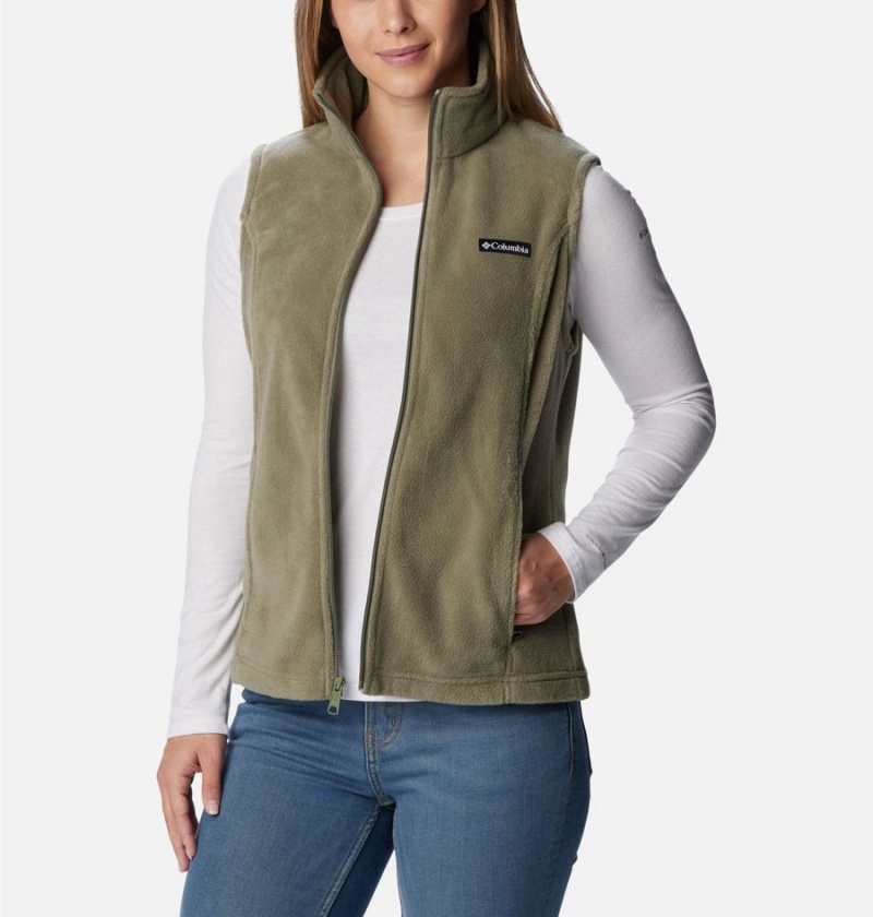 Columbia Benton Springs Fleece Women's Vest Green | SGKUFJ-084