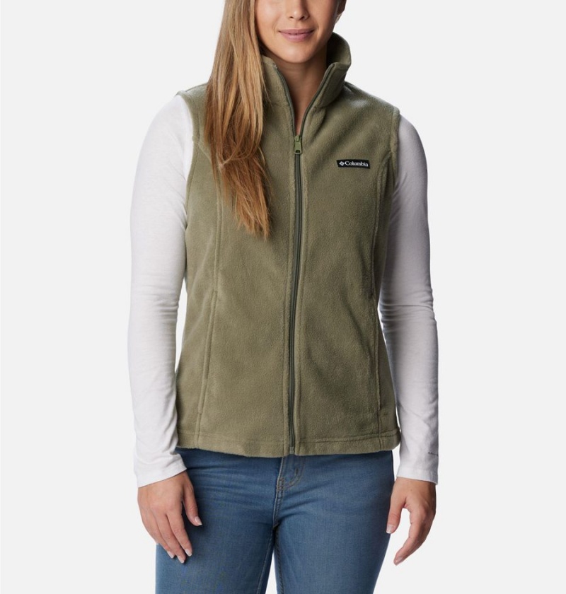 Columbia Benton Springs Fleece Women\'s Vest Green | SGKUFJ-084