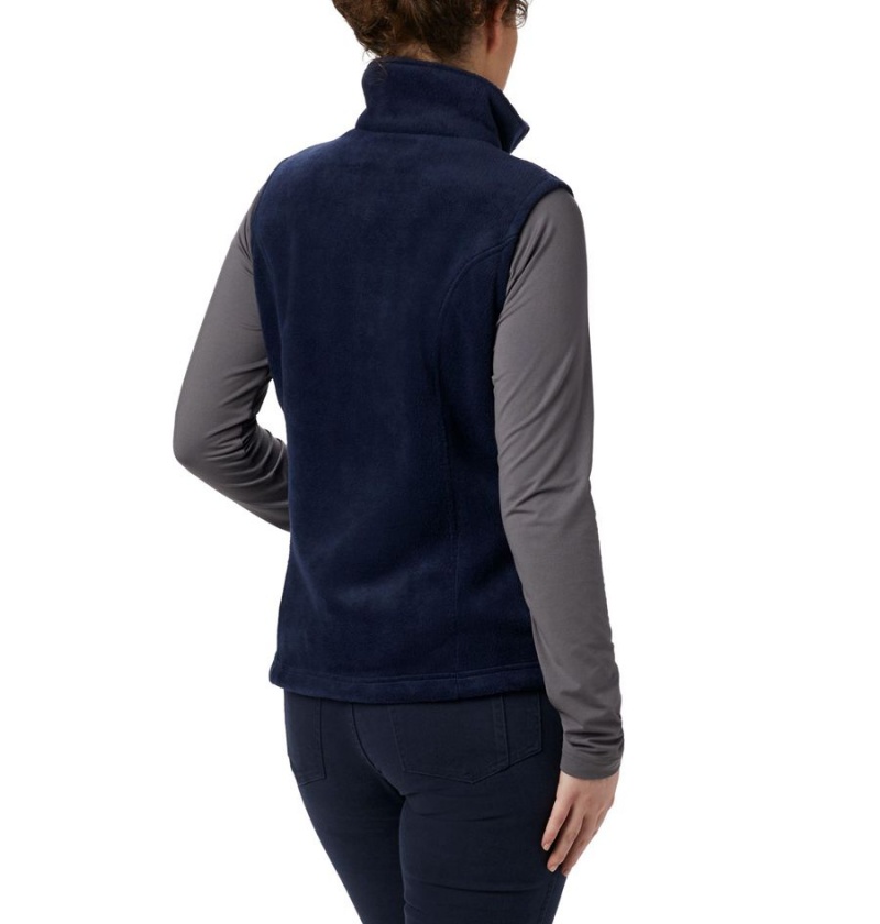 Columbia Benton Springs Fleece Women's Vest Navy | XMYRNL-389