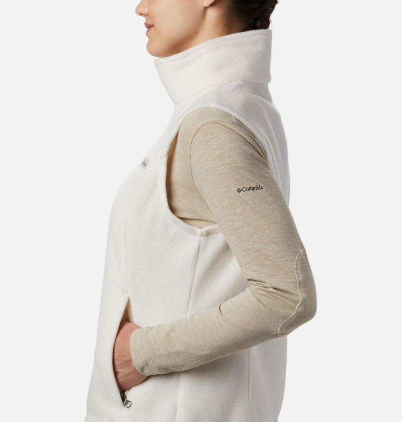 Columbia Benton Springs Fleece Women's Vest White | QAXLTH-972