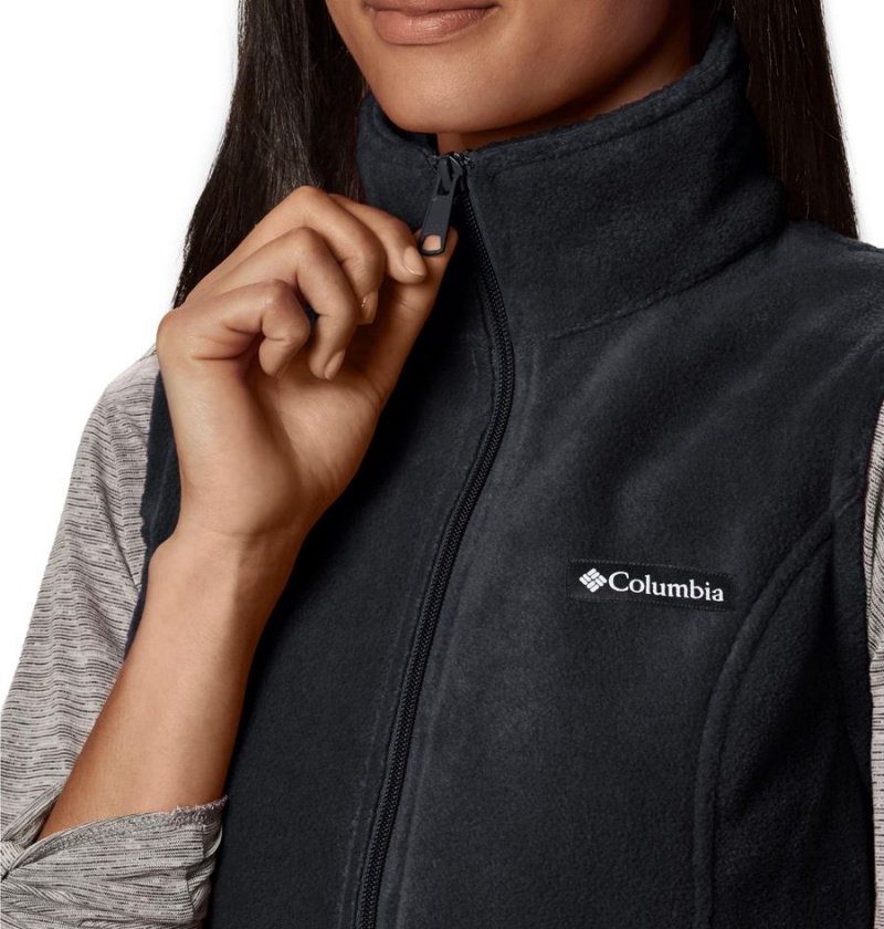 Columbia Benton Springs Fleece Women's Vest Black | IYZLQO-591