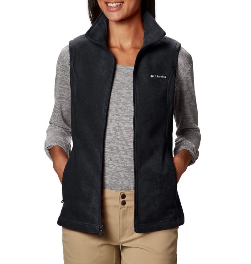 Columbia Benton Springs Fleece Women's Vest Black | IYZLQO-591