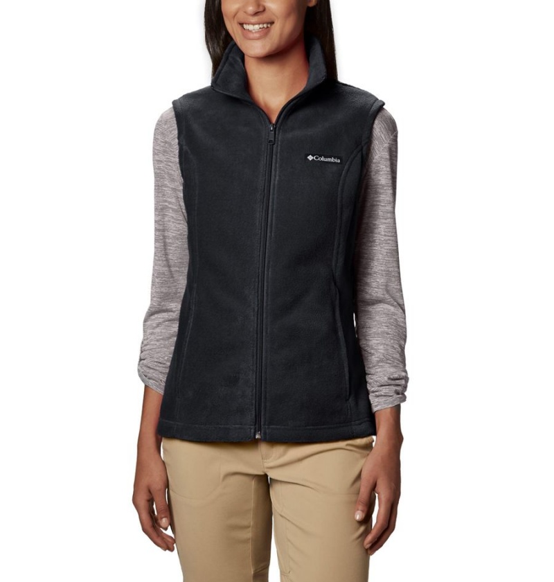 Columbia Benton Springs Fleece Women\'s Vest Black | IYZLQO-591
