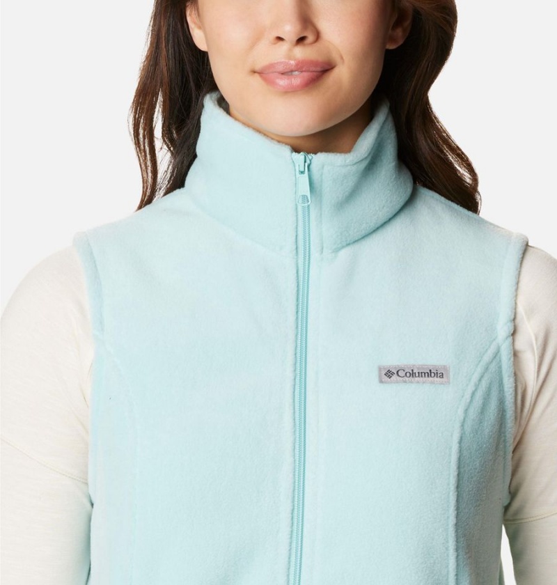 Columbia Benton Springs Fleece Women's Vest Turquoise | GOVPCA-427