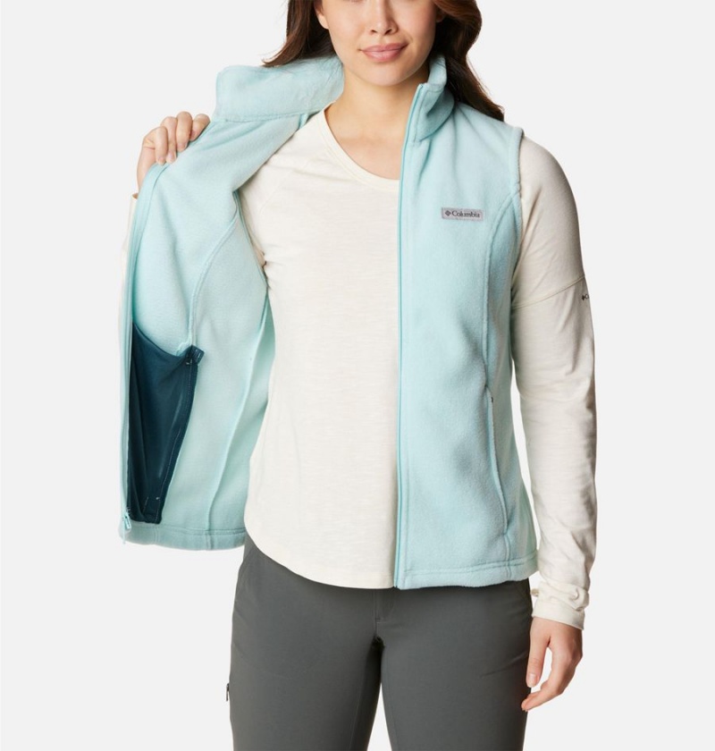 Columbia Benton Springs Fleece Women's Vest Turquoise | GOVPCA-427