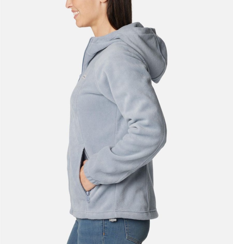 Columbia Benton Springs Full Zip Hoodie Women's Fleece Jacket Grey | YJTZKF-629