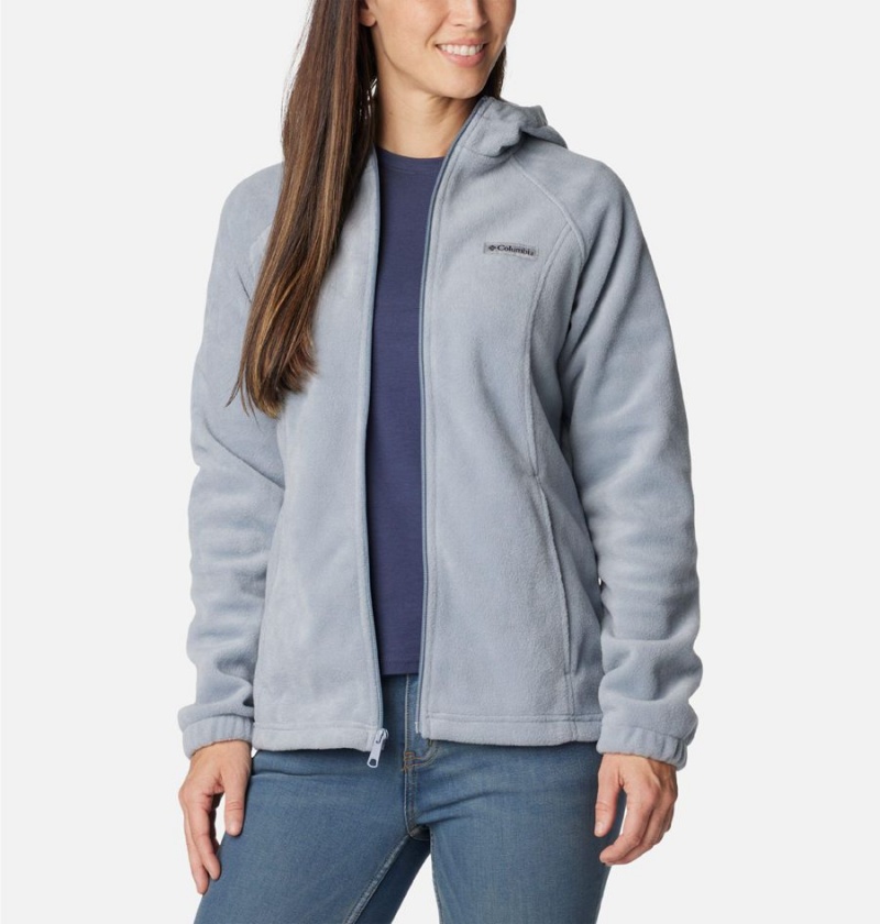 Columbia Benton Springs Full Zip Hoodie Women's Fleece Jacket Grey | YJTZKF-629