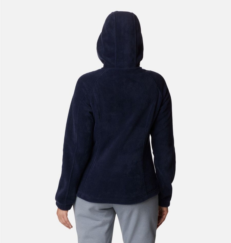 Columbia Benton Springs Full Zip Hoodie Women's Fleece Jacket Navy | RVMXNO-532
