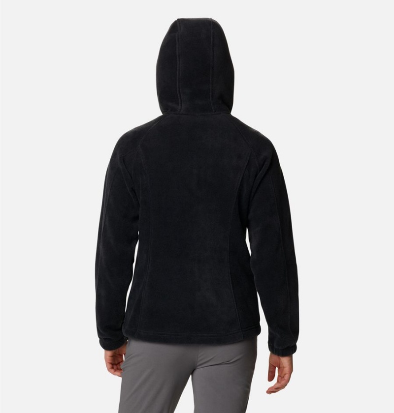 Columbia Benton Springs Full Zip Hoodie Women's Fleece Jacket Black | YGFPJO-691