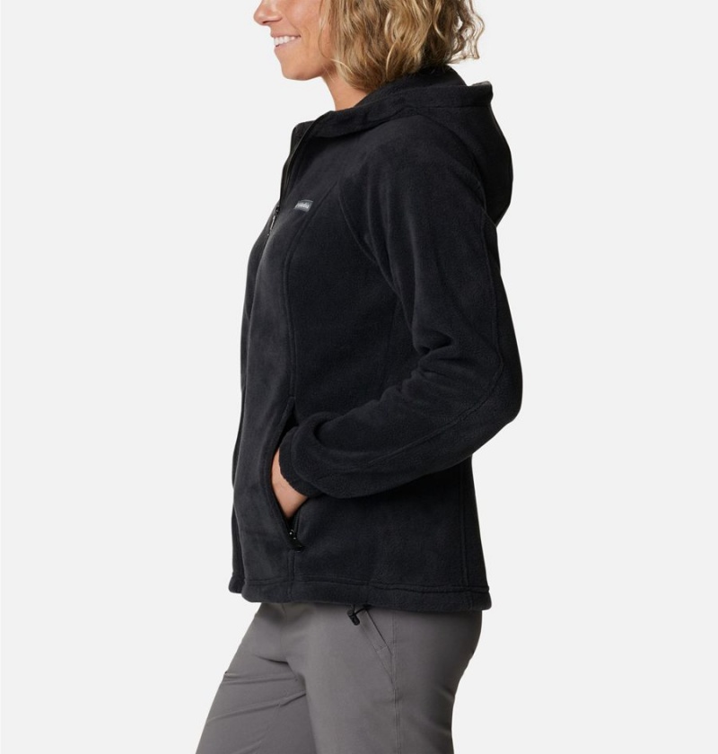 Columbia Benton Springs Full Zip Hoodie Women's Fleece Jacket Black | YGFPJO-691