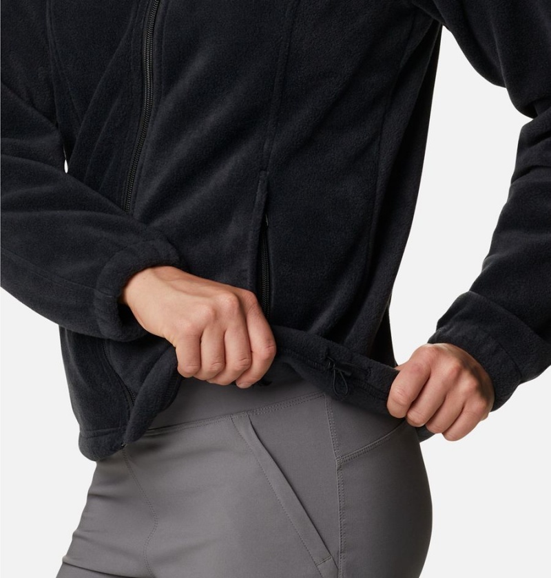 Columbia Benton Springs Full Zip Hoodie Women's Fleece Jacket Black | YGFPJO-691