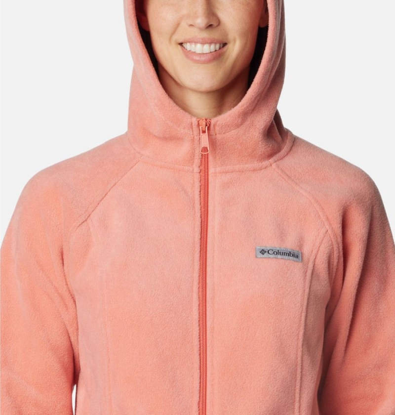 Columbia Benton Springs Full Zip Hoodie Women's Fleece Jacket Coral | BOKUPG-679