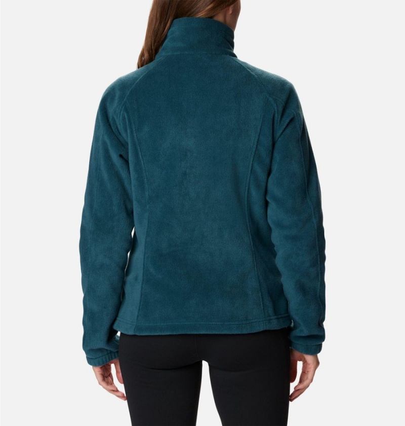 Columbia Benton Springs Full Zip Women's Fleece Jacket Turquoise | VQYUDF-479