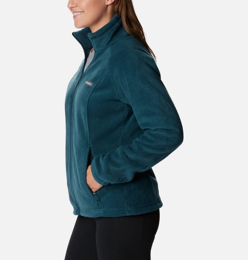 Columbia Benton Springs Full Zip Women's Fleece Jacket Turquoise | VQYUDF-479