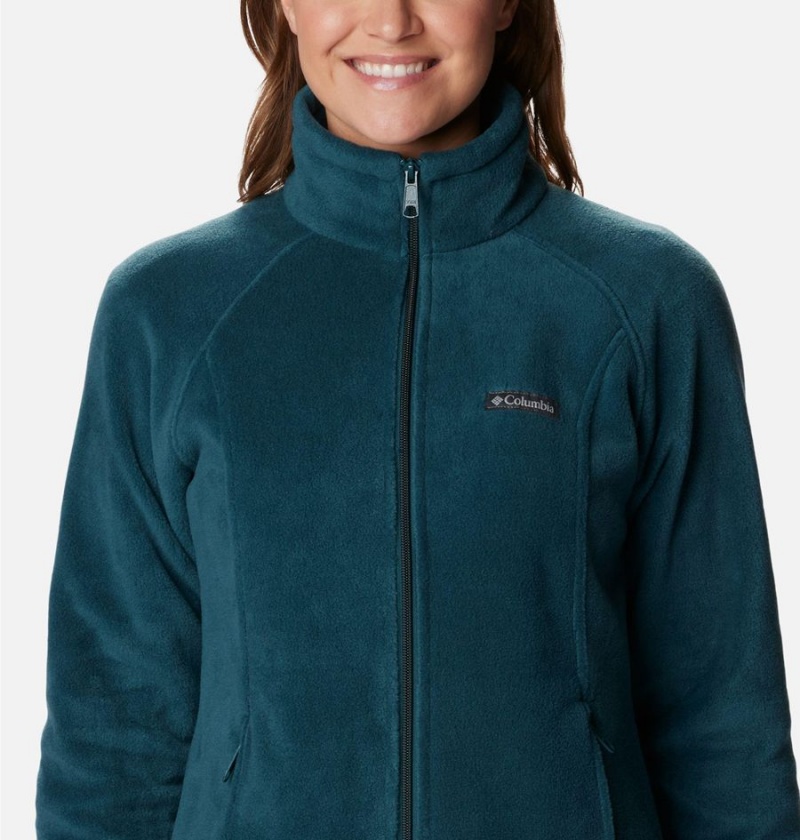 Columbia Benton Springs Full Zip Women's Fleece Jacket Turquoise | VQYUDF-479