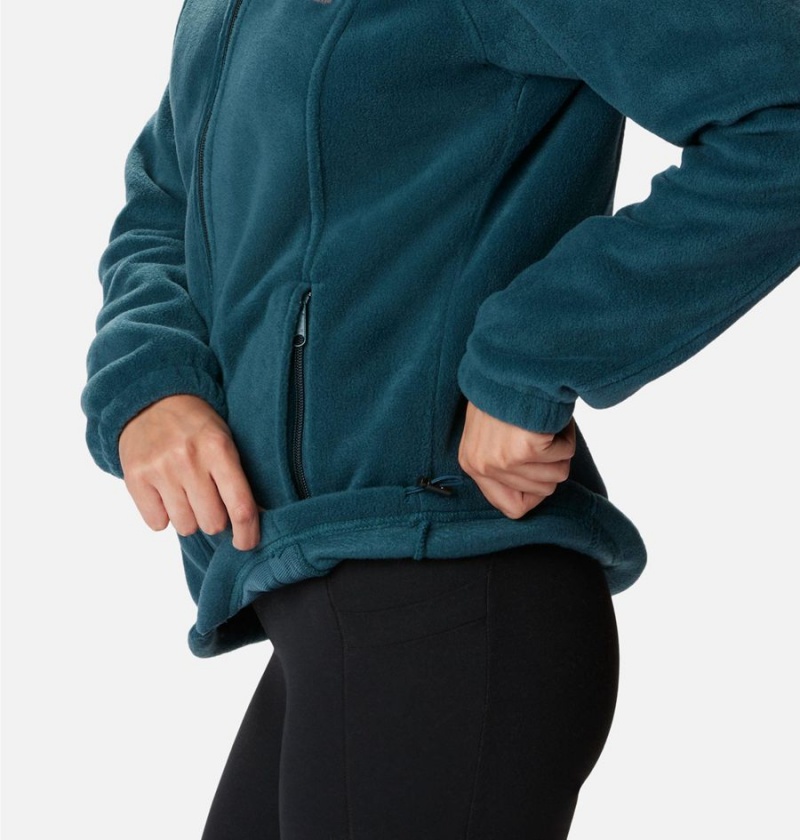 Columbia Benton Springs Full Zip Women's Fleece Jacket Turquoise | VQYUDF-479