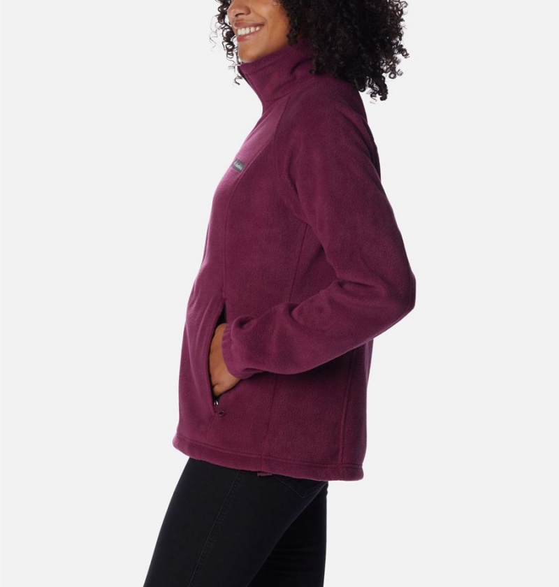 Columbia Benton Springs Full Zip Women's Fleece Jacket Purple | TJWYHC-872