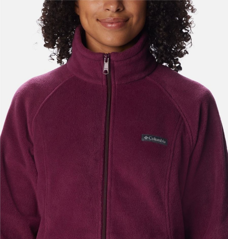 Columbia Benton Springs Full Zip Women's Fleece Jacket Purple | TJWYHC-872