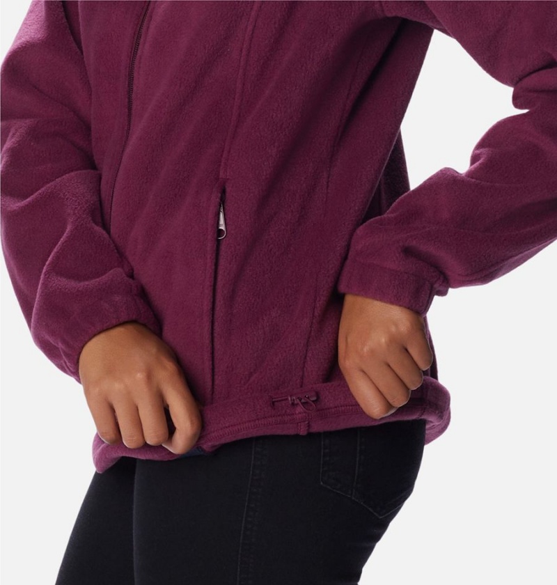 Columbia Benton Springs Full Zip Women's Fleece Jacket Purple | TJWYHC-872