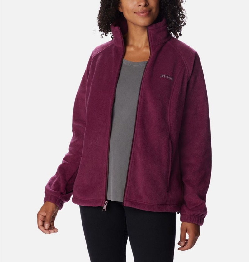 Columbia Benton Springs Full Zip Women's Fleece Jacket Purple | TJWYHC-872