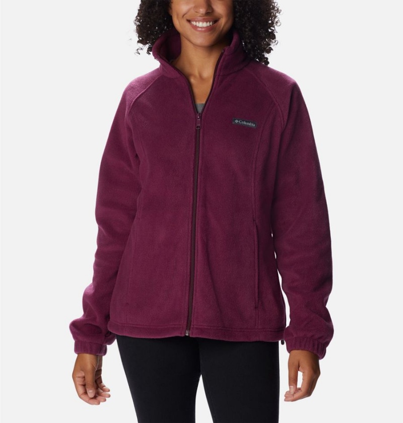 Columbia Benton Springs Full Zip Women\'s Fleece Jacket Purple | TJWYHC-872