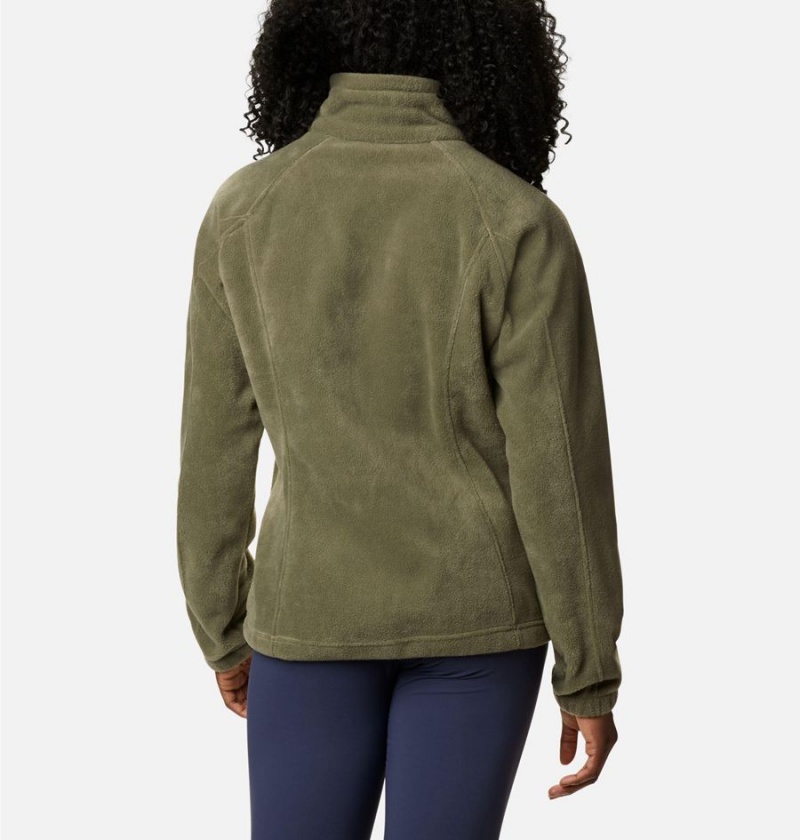 Columbia Benton Springs Full Zip Women's Fleece Jacket Green | XNLOQR-074